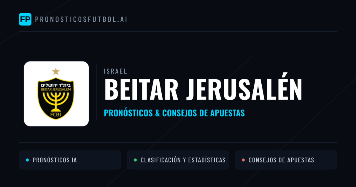 Beitar Jerusalén Pronósticos y estadísticas