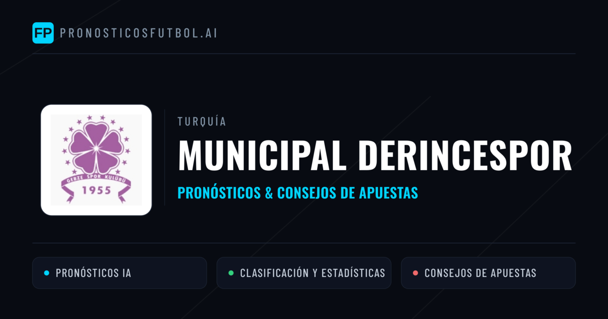 Municipal Derincespor Pronósticos y estadísticas