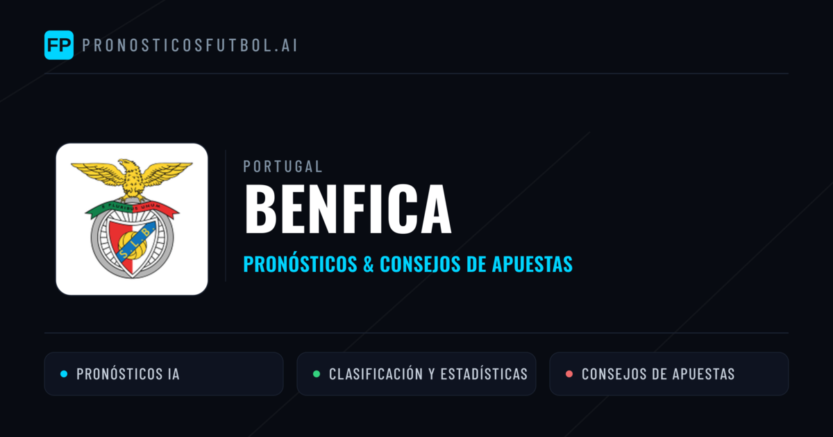 Benfica Pronósticos y estadísticas