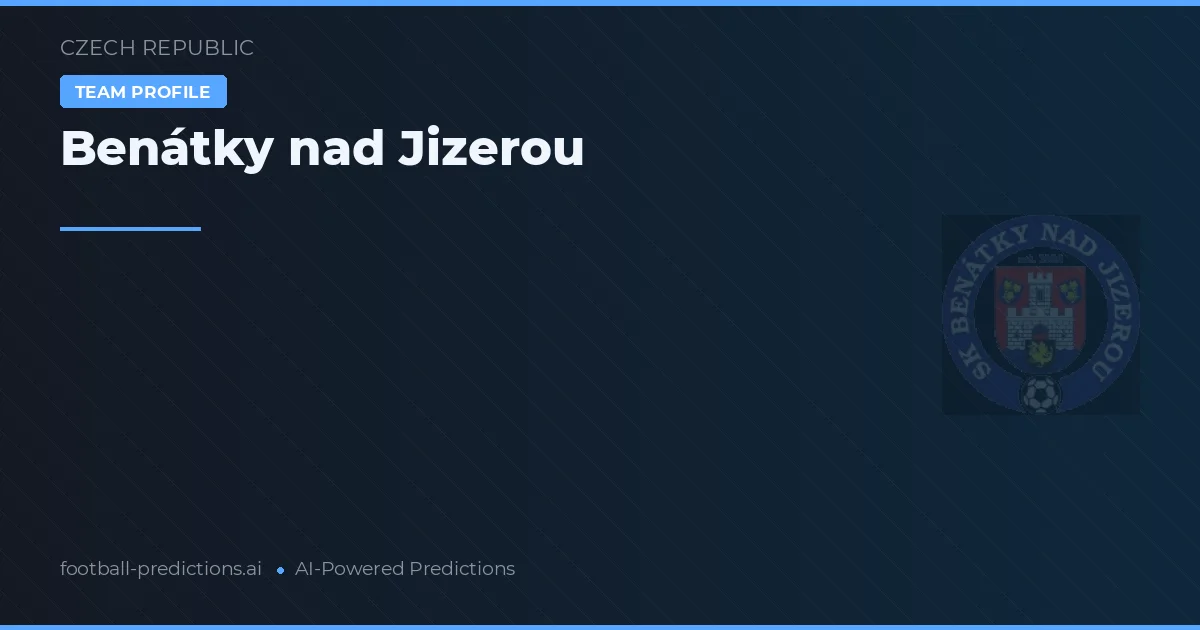 Benátky nad Jizerou Pronósticos y estadísticas