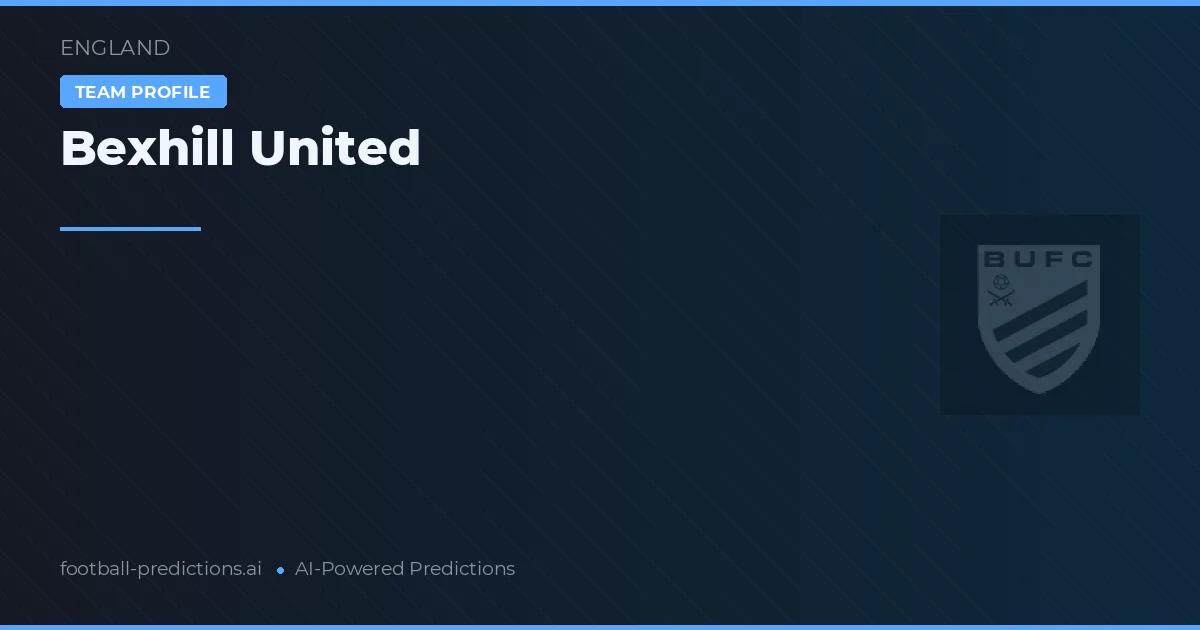 Bexhill United Pronósticos y estadísticas