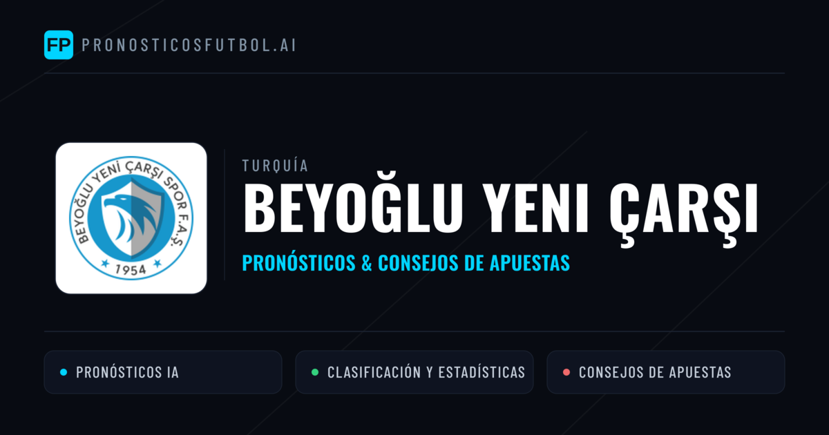 Beyoğlu Yeni Çarşı Pronósticos y estadísticas