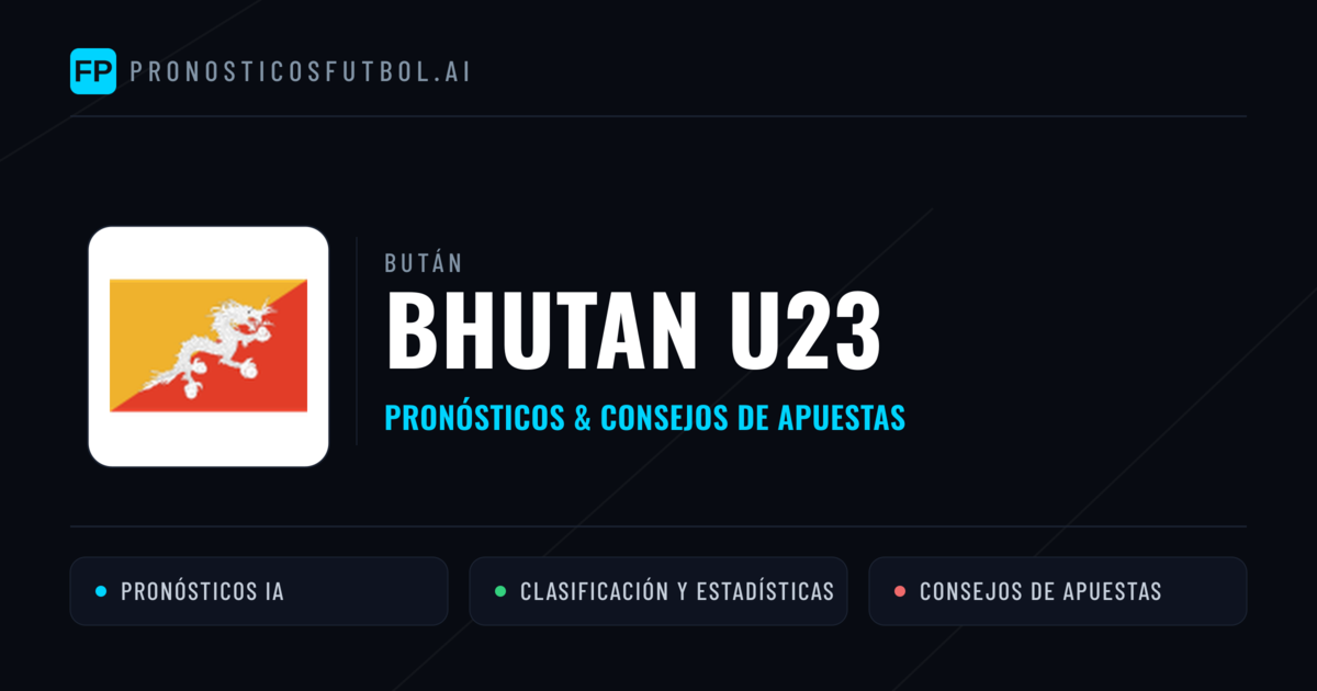Bhutan U23 Pronósticos y estadísticas