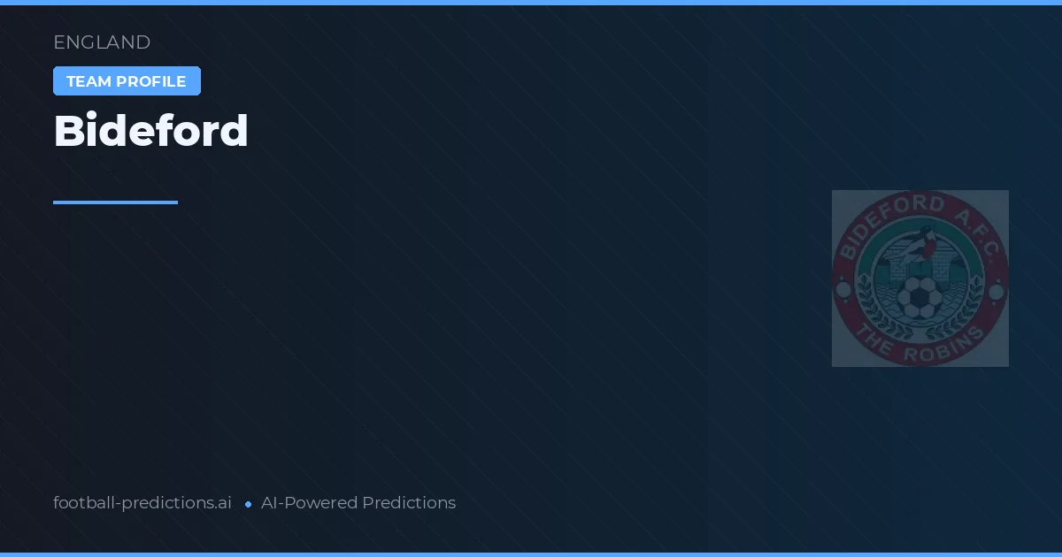 Bideford Pronósticos y estadísticas