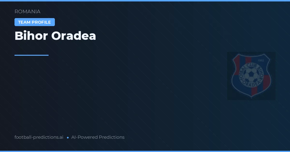 Bihor Oradea Pronósticos y estadísticas