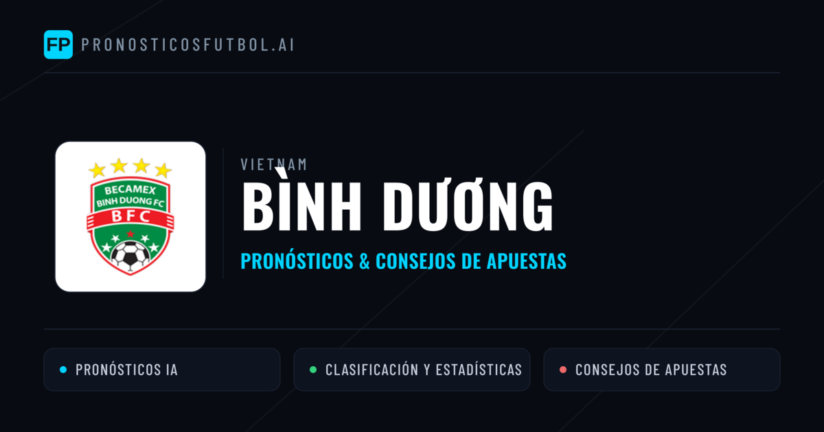 Bình Dương Pronósticos y estadísticas