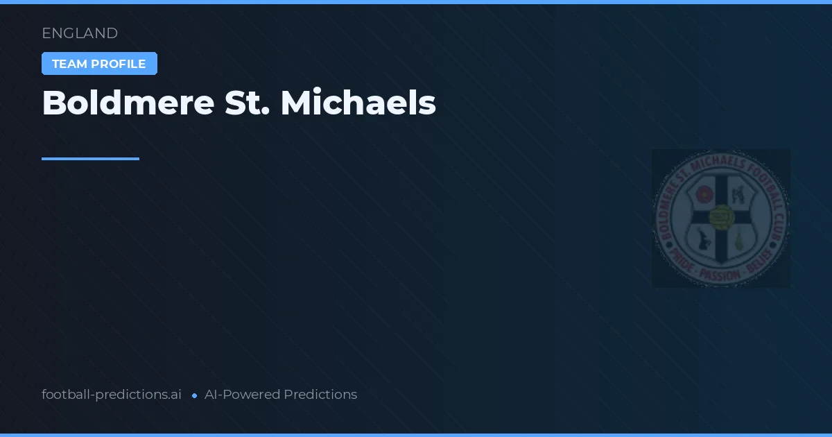 Boldmere St. Michaels Pronósticos y estadísticas
