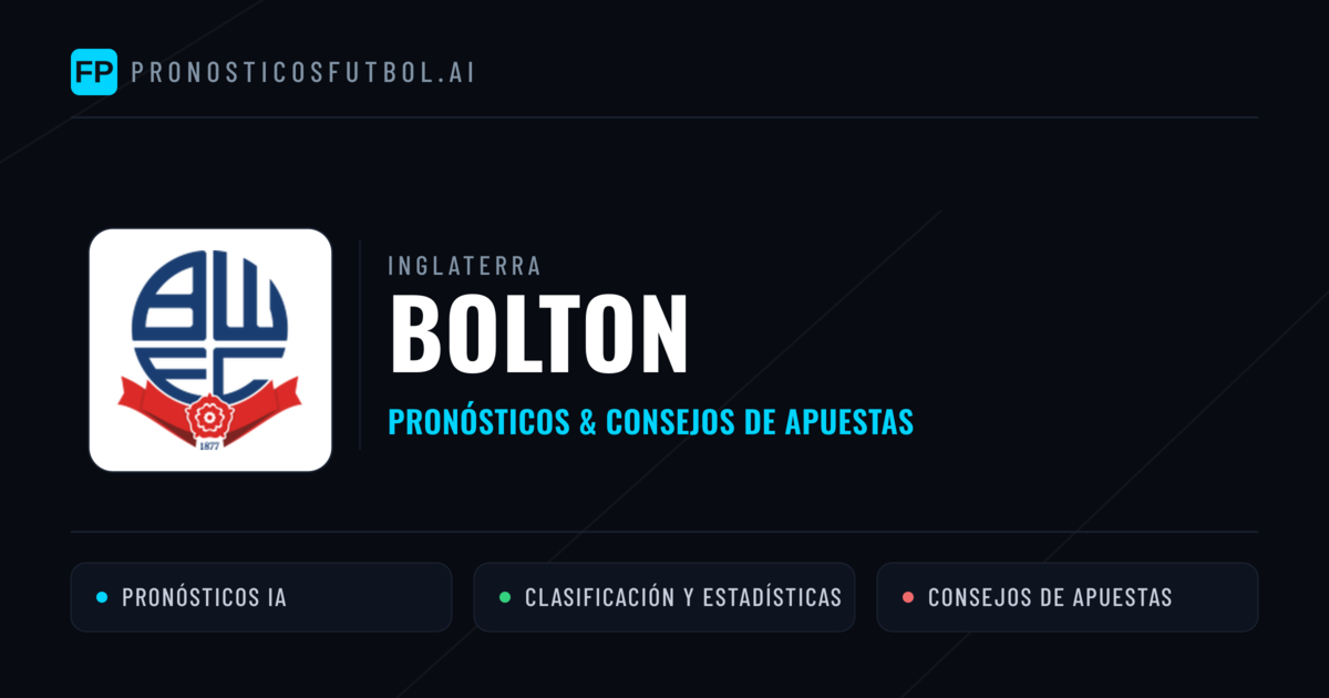 Bolton Pronósticos y estadísticas