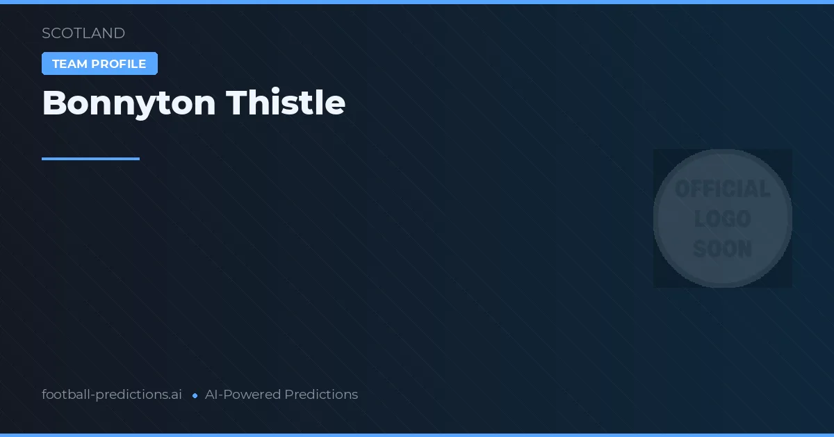 Bonnyton Thistle Pronósticos y estadísticas