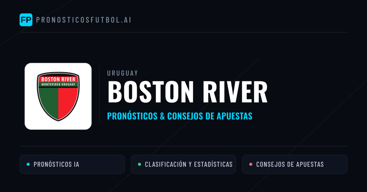 Boston River Pronósticos y estadísticas