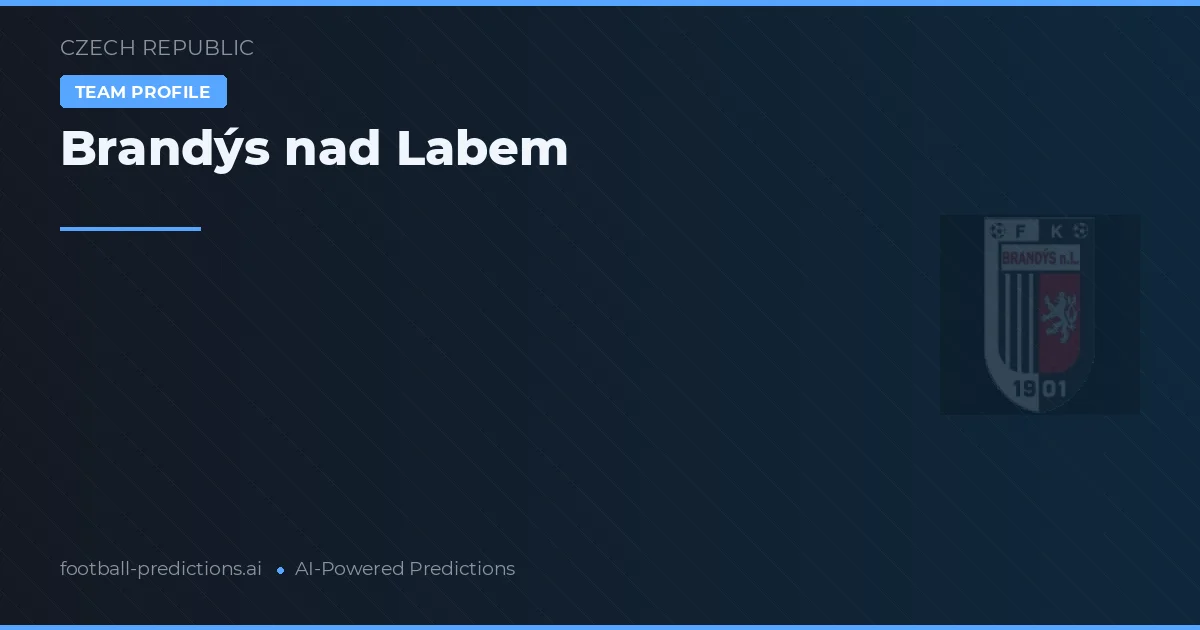 Brandýs nad Labem Pronósticos y estadísticas