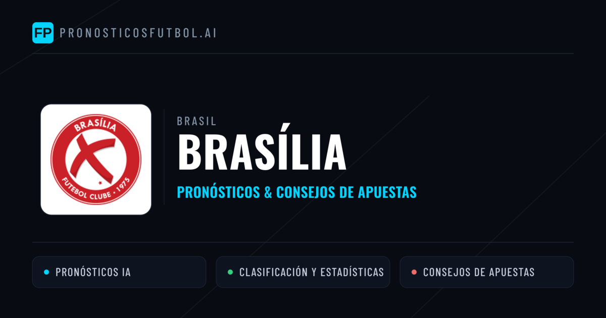 Brasília Pronósticos y estadísticas
