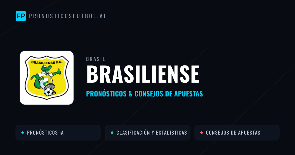 Brasiliense Pronósticos y estadísticas
