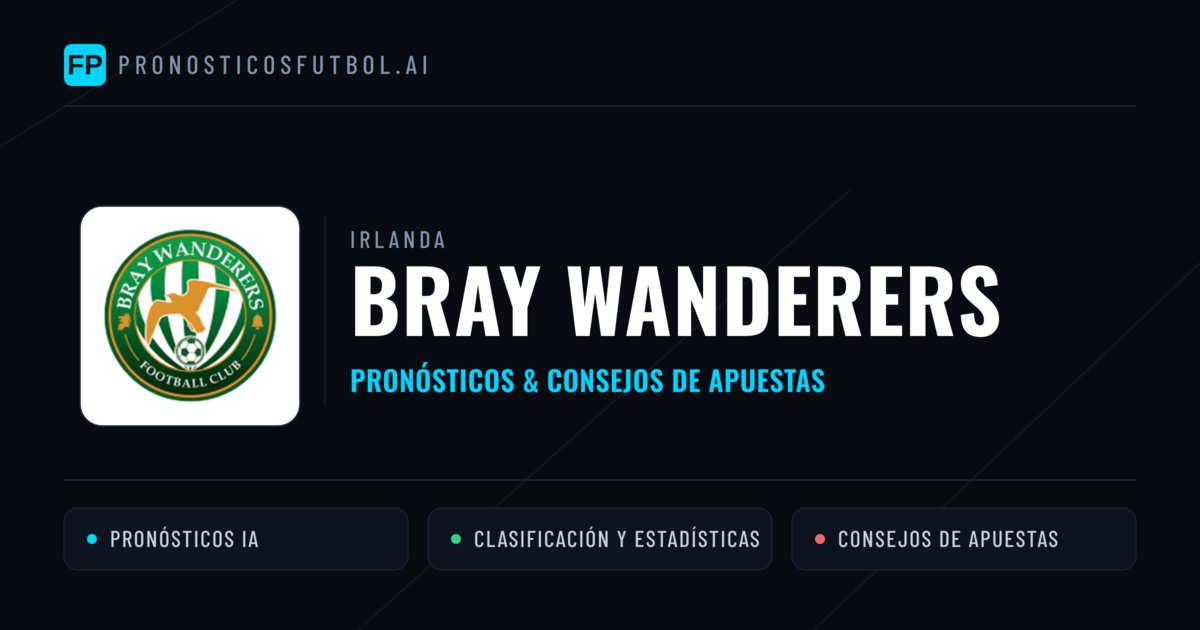Bray Wanderers Pronósticos y estadísticas