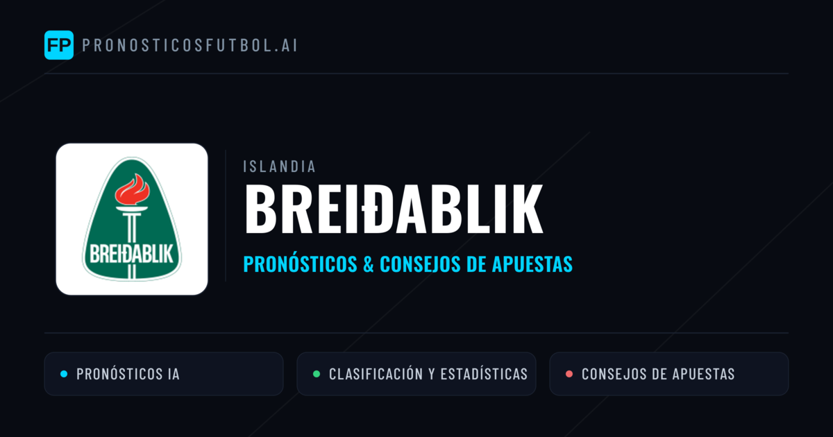 Breiðablik Pronósticos y estadísticas