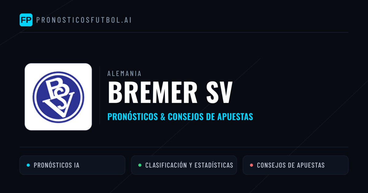 Bremer SV Pronósticos y estadísticas