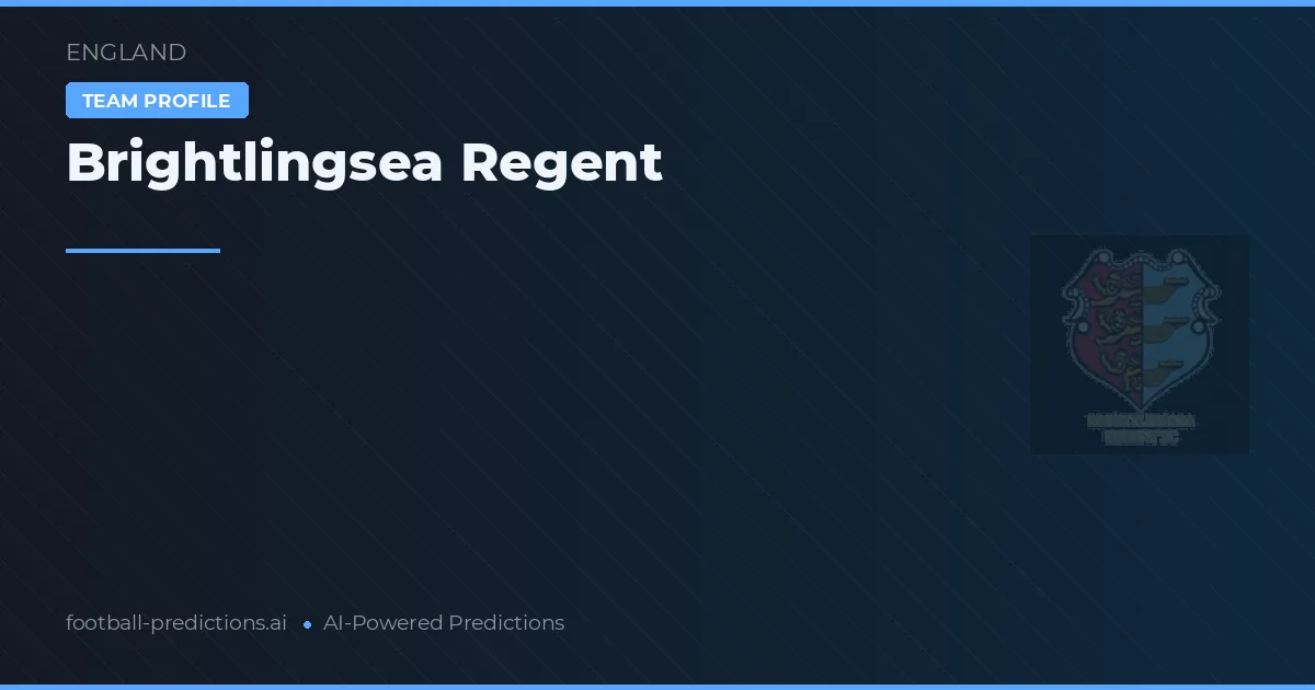 Brightlingsea Regent Pronósticos y estadísticas