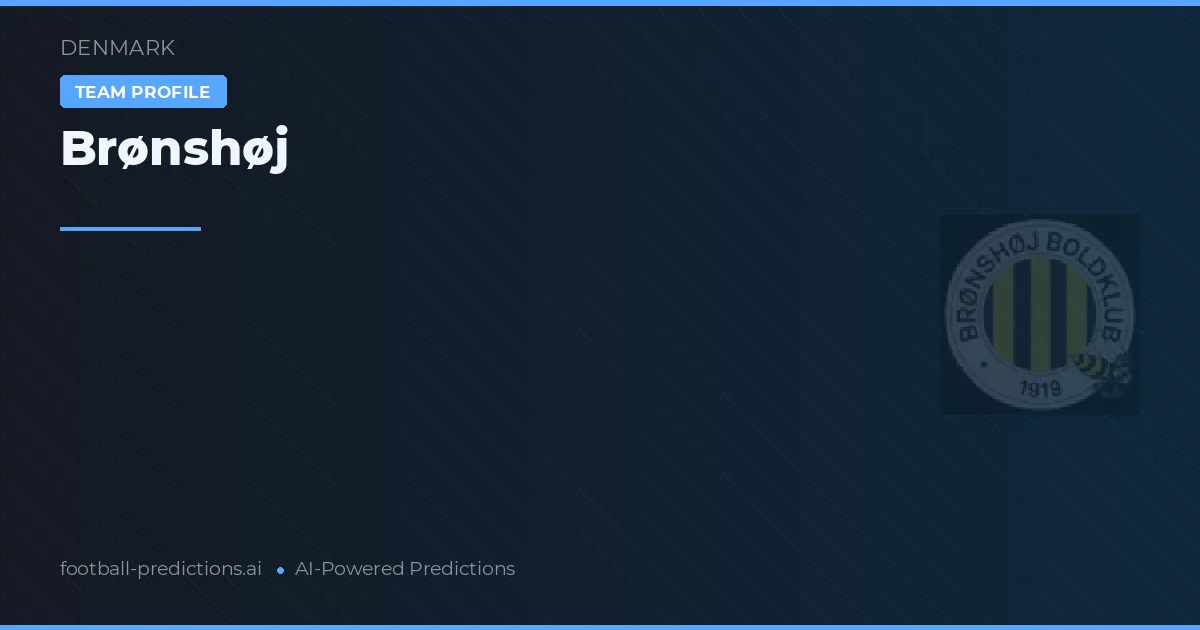 Brønshøj Pronósticos y estadísticas