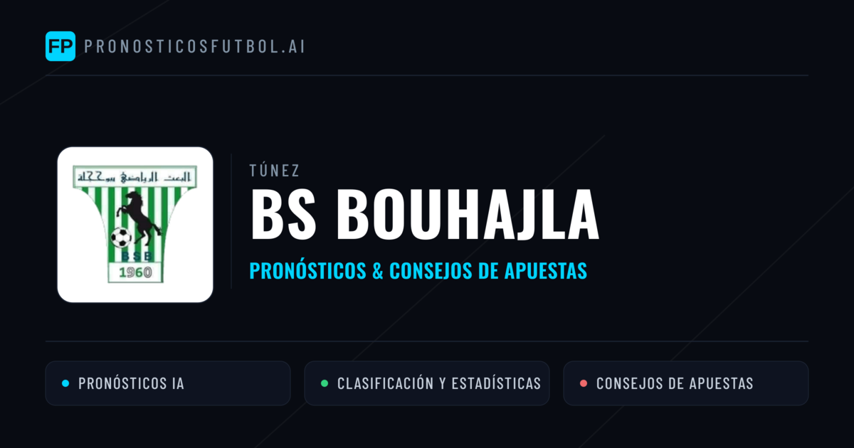 BS Bouhajla Pronósticos y estadísticas