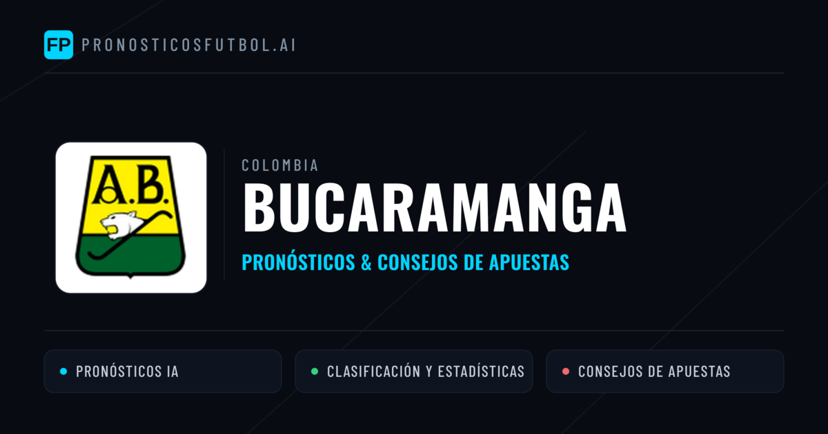 Bucaramanga Pronósticos y estadísticas