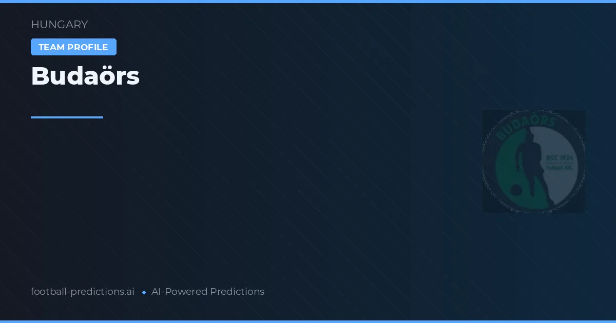 Budaörs Pronósticos y estadísticas