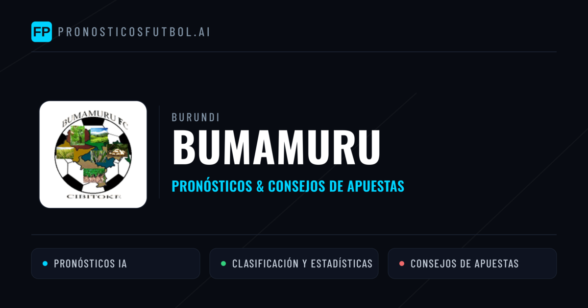 Bumamuru Pronósticos y estadísticas
