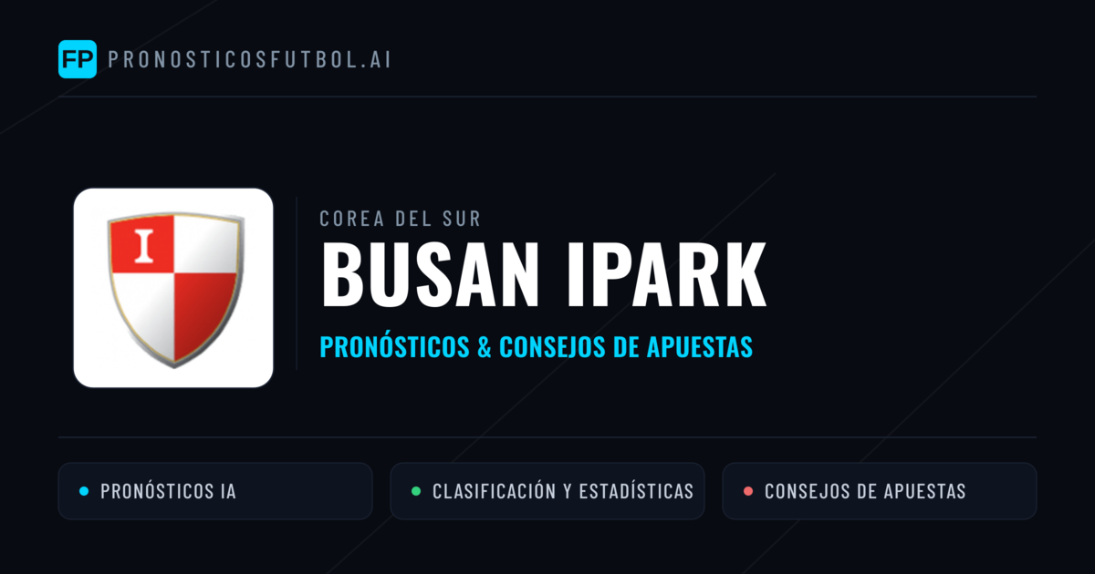 Busan IPark Pronósticos y estadísticas