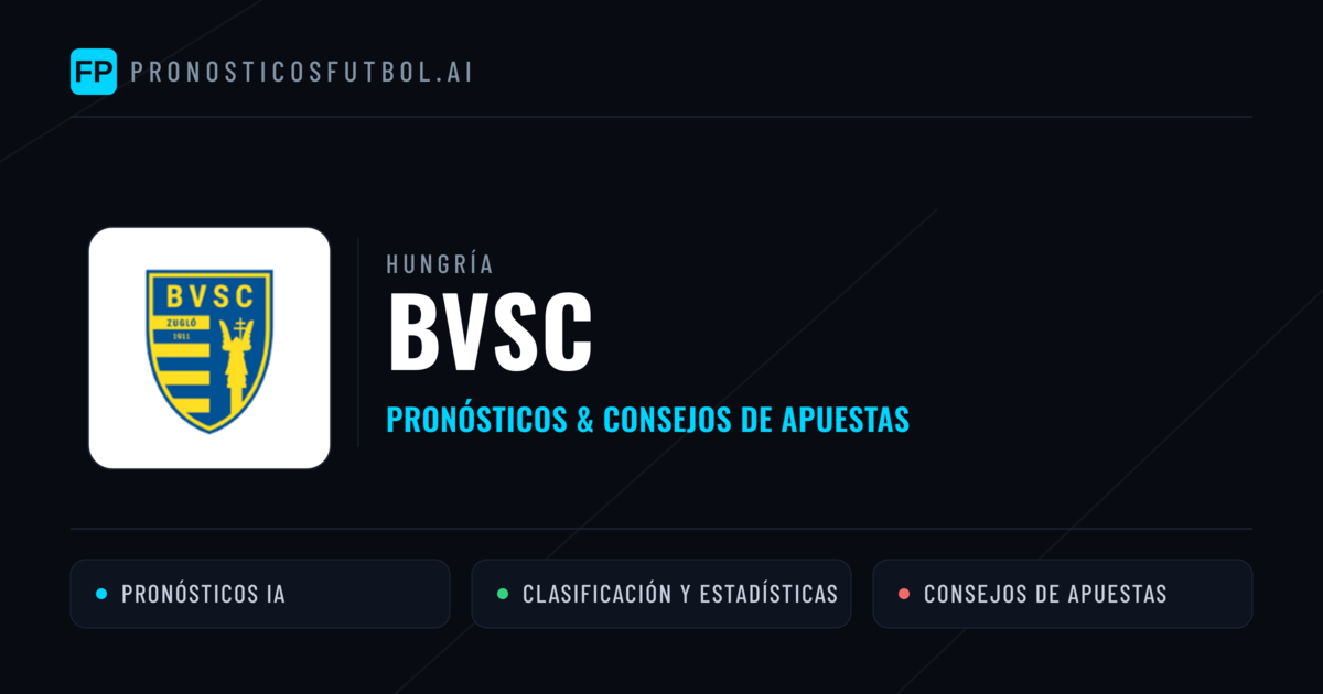 BVSC Pronósticos y estadísticas