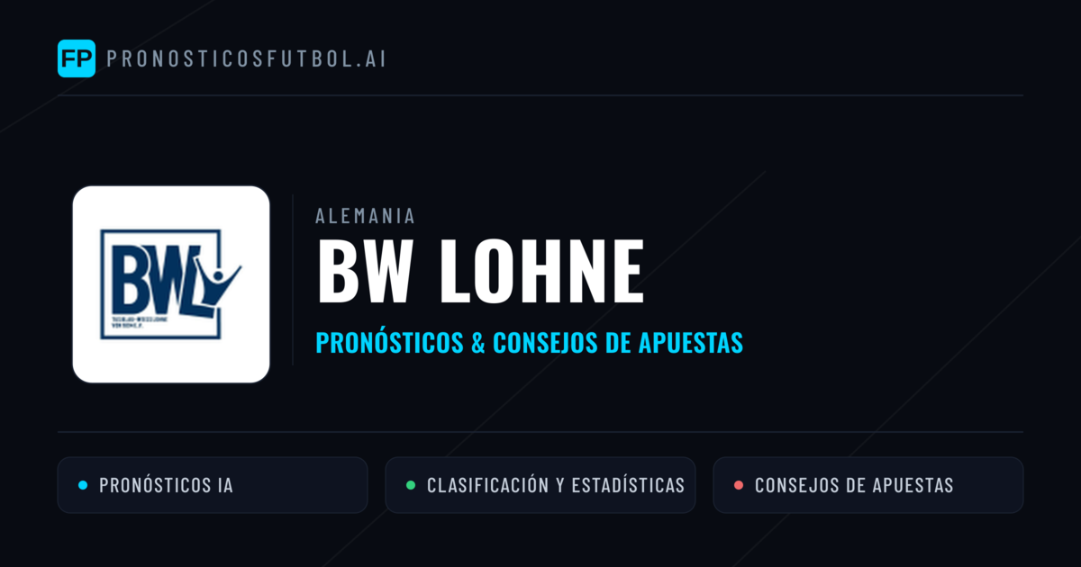 BW Lohne Pronósticos y estadísticas