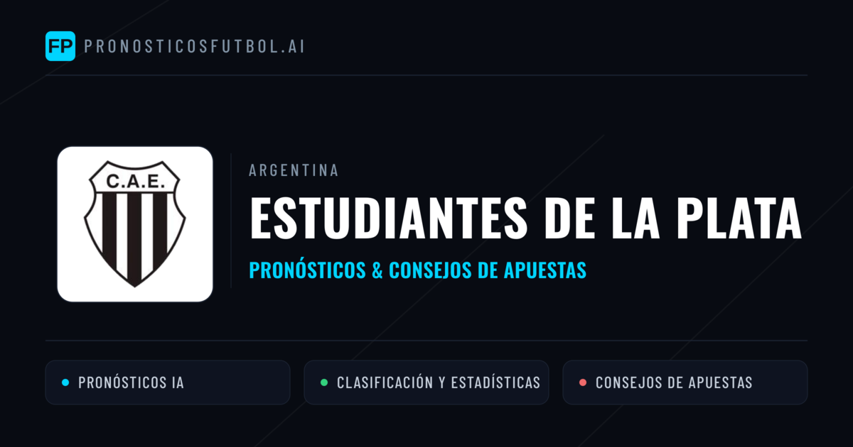 Estudiantes de La Plata Pronósticos y estadísticas