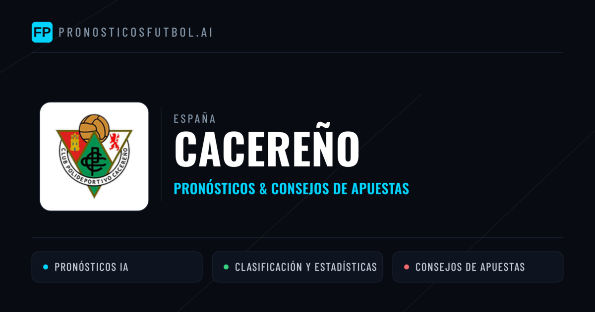 Cacereño Pronósticos y estadísticas