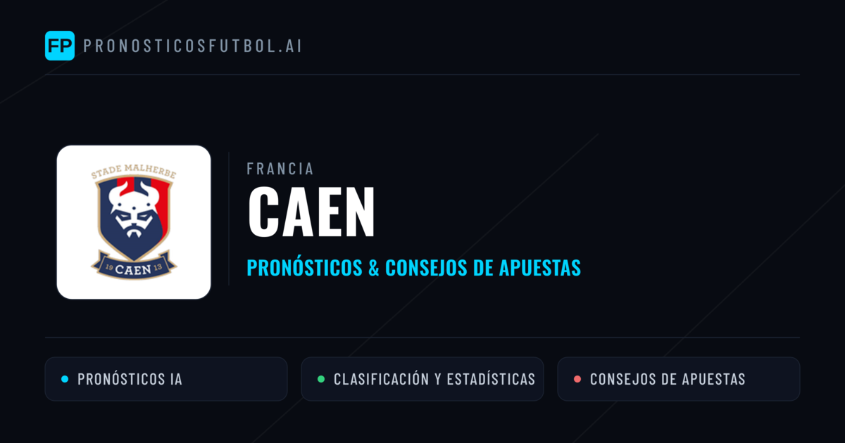 Caen Pronósticos y estadísticas
