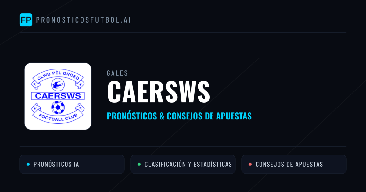 Caersws Pronósticos y estadísticas