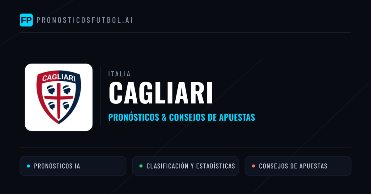 Cagliari Pronósticos y estadísticas