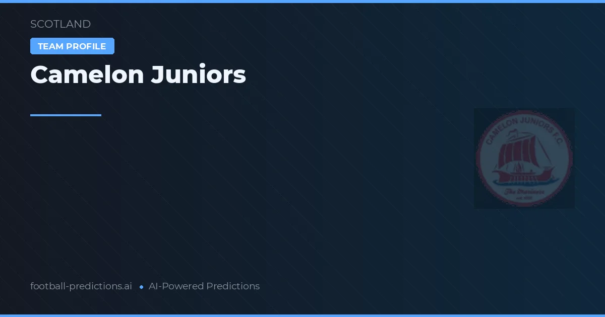 Camelon Juniors Pronósticos y estadísticas