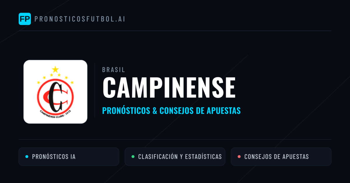 Campinense Pronósticos y estadísticas