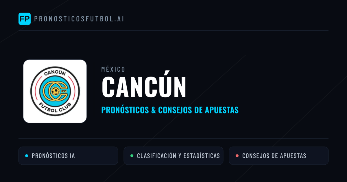 Cancún Pronósticos y estadísticas