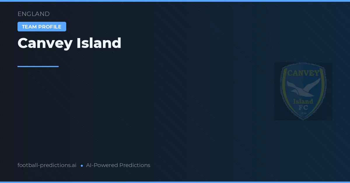 Canvey Island Pronósticos y estadísticas