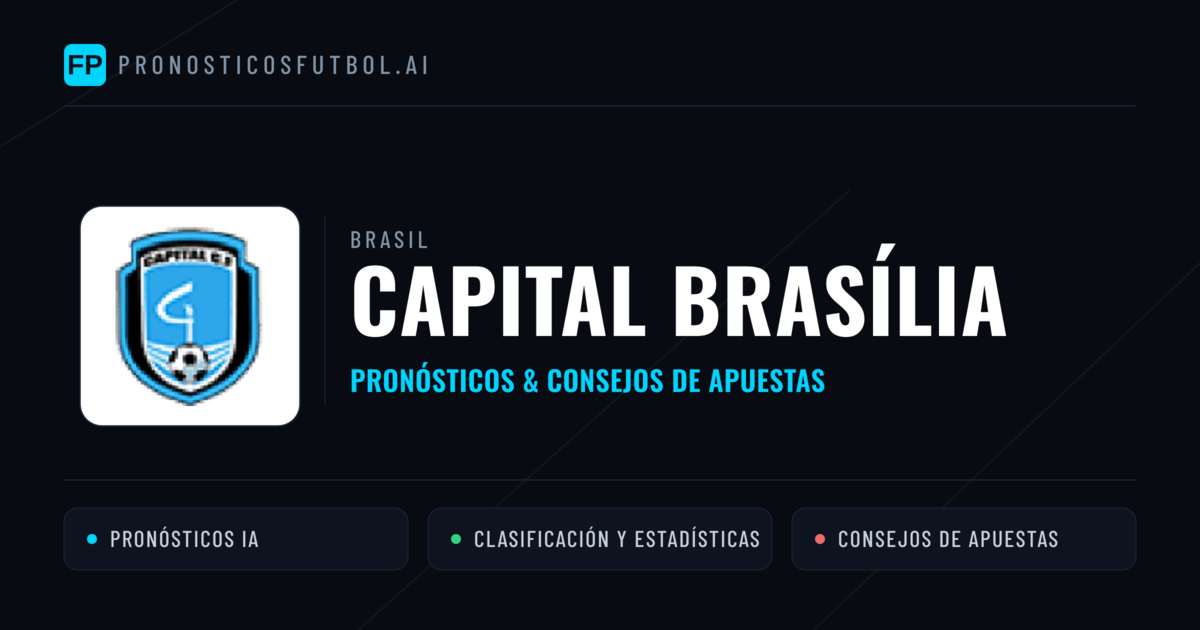 Capital Brasília Pronósticos y estadísticas