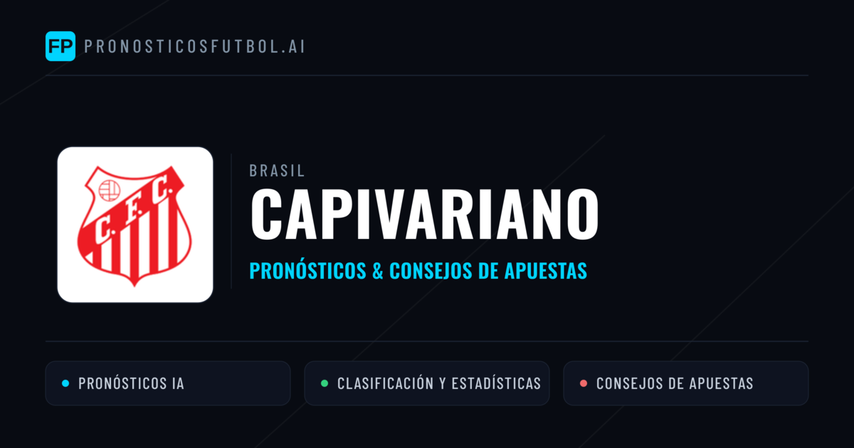 Capivariano Pronósticos y estadísticas