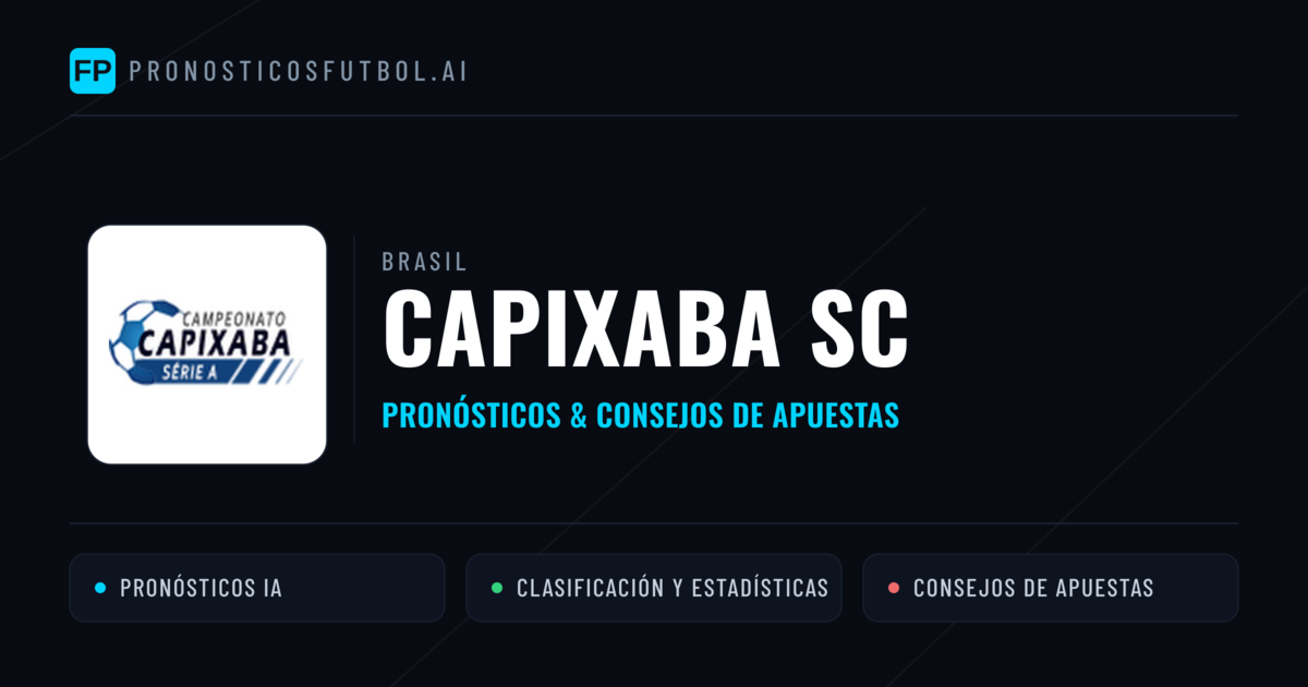 Capixaba SC Pronósticos y estadísticas