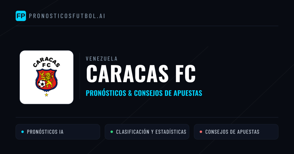 Caracas FC Pronósticos y estadísticas