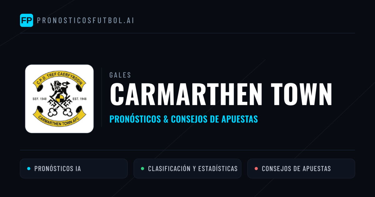 Carmarthen Town Pronósticos y estadísticas