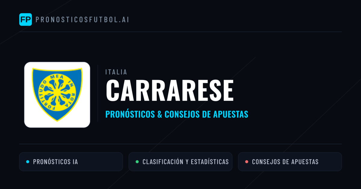 Carrarese Pronósticos y estadísticas