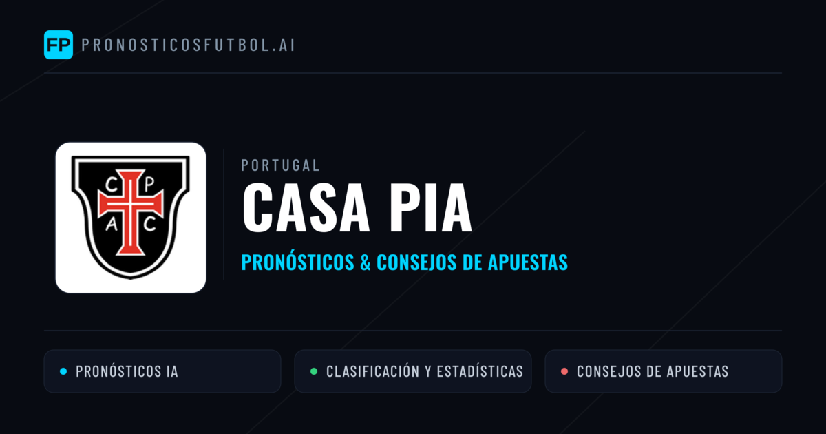 Casa Pia Pronósticos y estadísticas