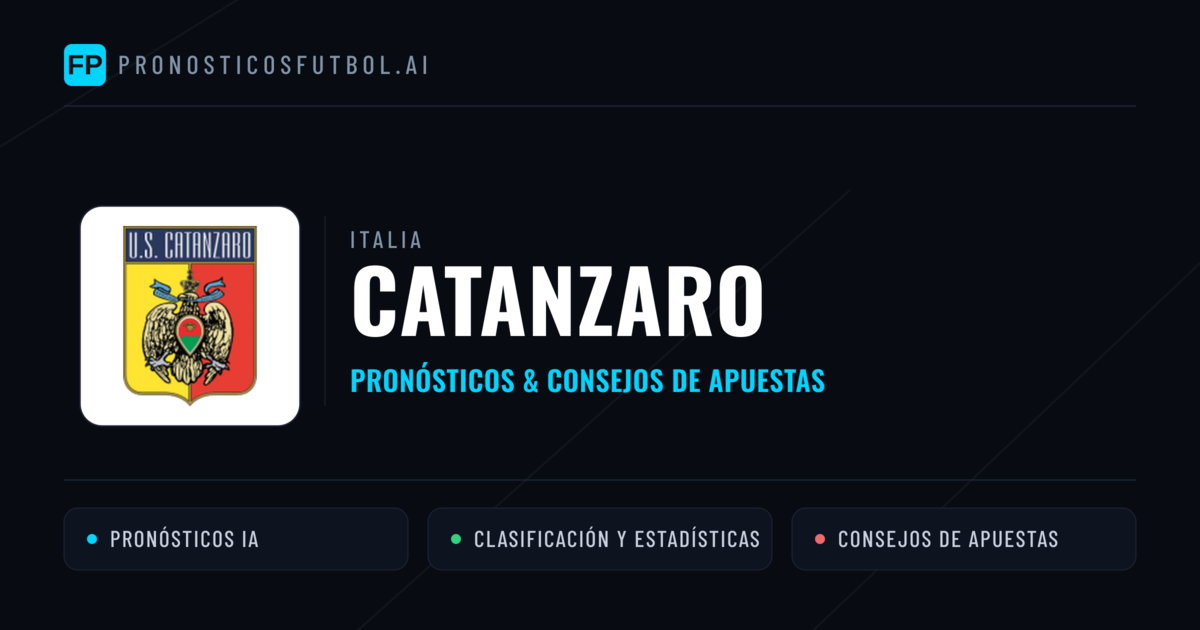 Catanzaro Pronósticos y estadísticas