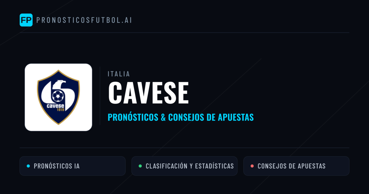 Cavese Pronósticos y estadísticas