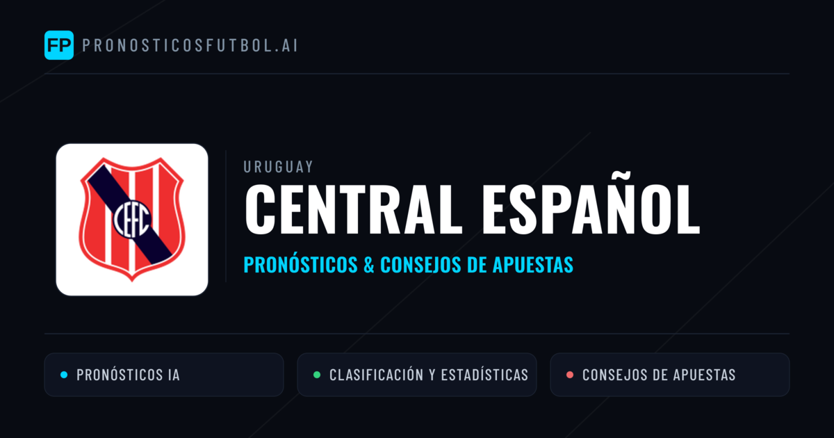 Central Español Pronósticos y estadísticas