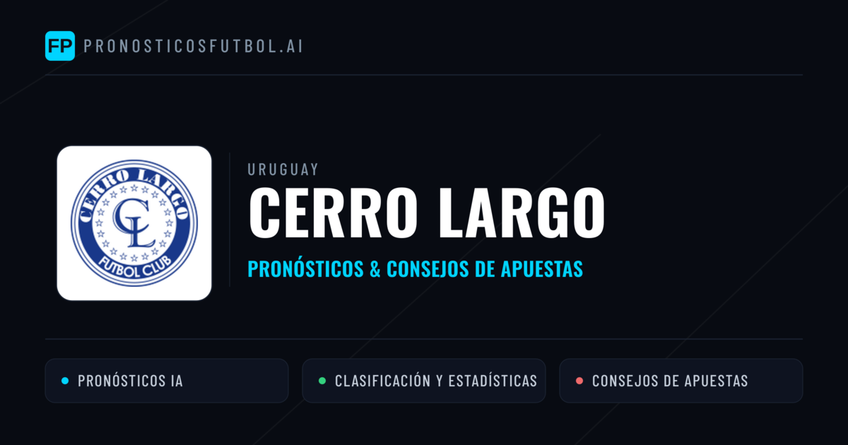 Cerro Largo Pronósticos y estadísticas