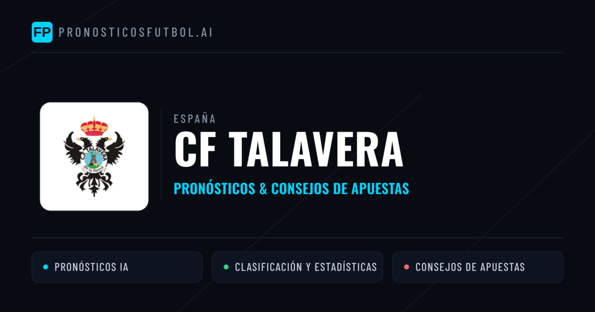 CF Talavera Pronósticos y estadísticas